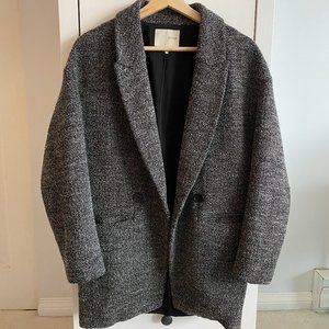 OAK + FORT Oversized wool blazer coat
